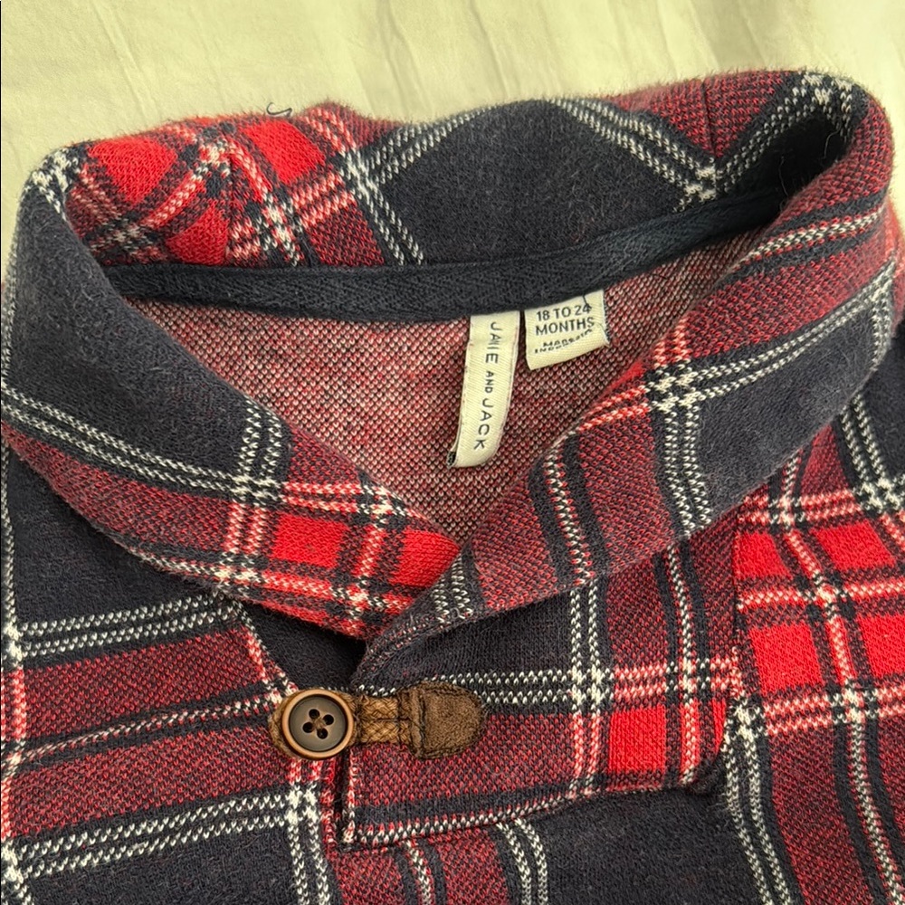 Janie and Jack Plaid Baby Jumpsuit 18-14mo onesie